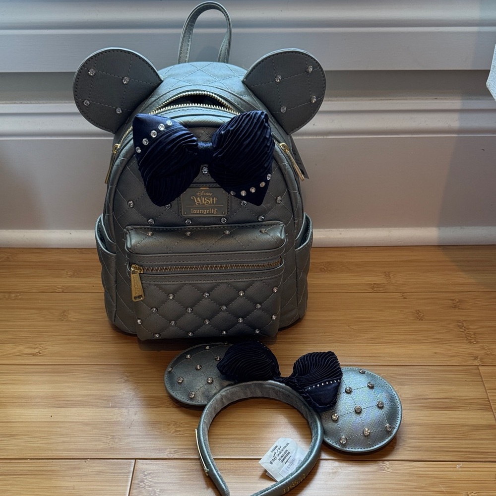 Disney Wish Loungefly & Ears - BNWT - Inaugural Sailing